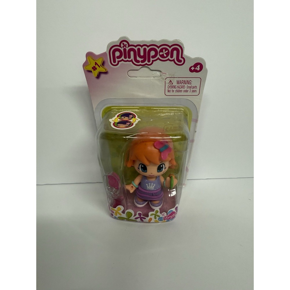 2012 Pinypon Doll Orange Hair Crown On Shirt
